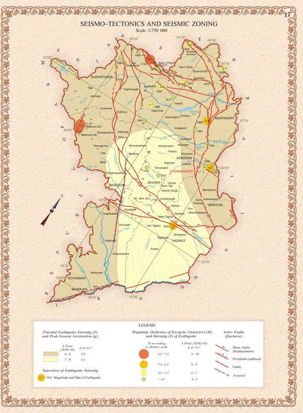 Karabakh Seismo-Tectonics & Seismic Zones